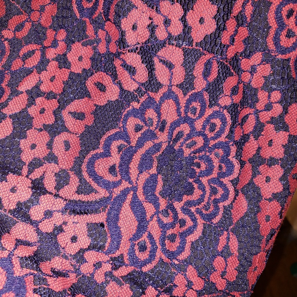 Lace Cocktail Dress with Navy undertone. NWT - Picture 5 of 7